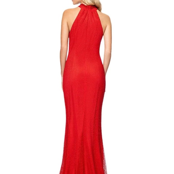 Betsy & Adam: Halter Neck Sheath Gown - Picture 2 of 6